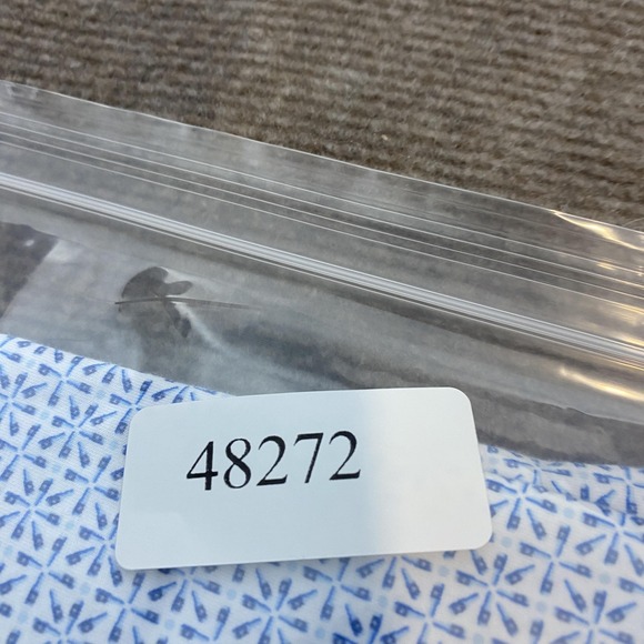 Peter Millar Polo Shirt Mens Size XL White Blue Geometric Pima Cotton Golf Print - Picture 10 of 10